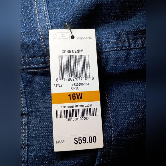 Charter Club Jeans Woman Curvy Bootcut Size 16W - Picture 9 of 14